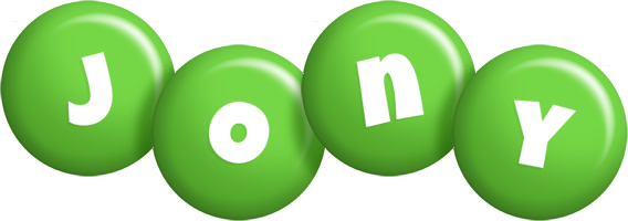 Jony candy-green logo