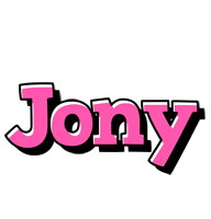 Jony girlish logo