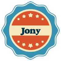 Jony labels logo