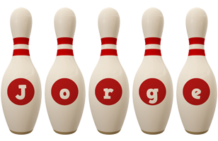 Jorge bowling-pin logo