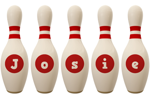 Josie bowling-pin logo