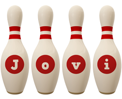 Jovi bowling-pin logo
