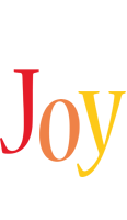 Joy birthday logo