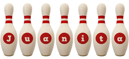 Juanita bowling-pin logo