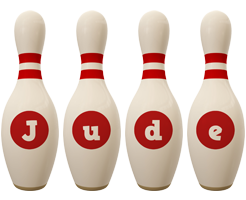Jude bowling-pin logo