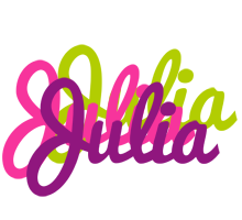 Julia flowers logo