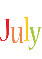 July birthday logo