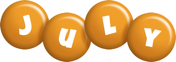 July candy-orange logo