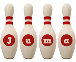 Juma bowling-pin logo