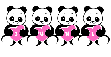 Juni love-panda logo
