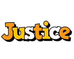 Justice cartoon logo