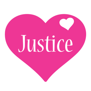 Justice love-heart logo