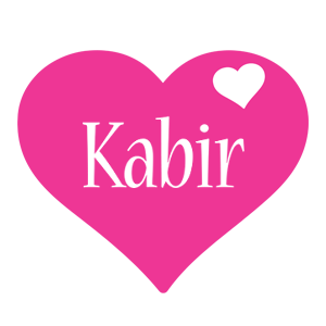 Kabir love-heart logo