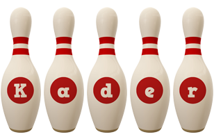 Kader bowling-pin logo