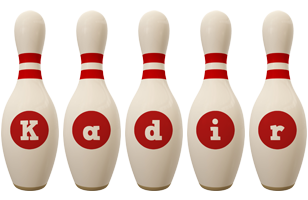 Kadir bowling-pin logo