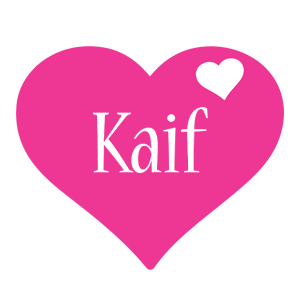 Kaif love-heart logo