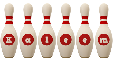 Kaleem bowling-pin logo