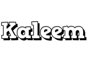 Kaleem snowing logo