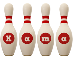 Kama bowling-pin logo
