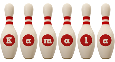 Kamala bowling-pin logo