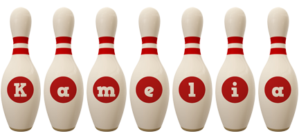 Kamelia bowling-pin logo