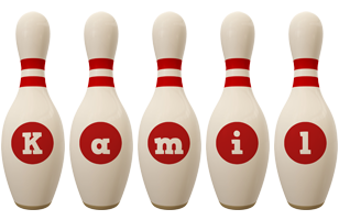 Kamil bowling-pin logo