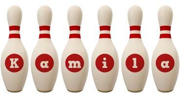 Kamila bowling-pin logo
