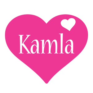Kamla love-heart logo