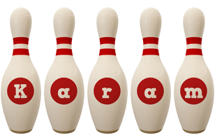 Karam bowling-pin logo