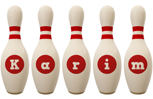 Karim bowling-pin logo
