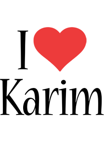 Karim i-love logo