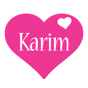 Karim love-heart logo