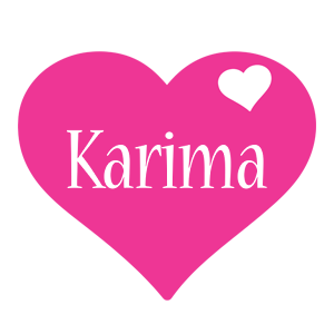 Karima love-heart logo