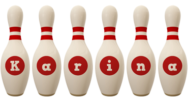 Karina bowling-pin logo