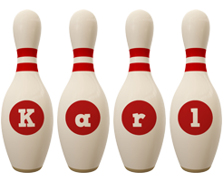 Karl bowling-pin logo