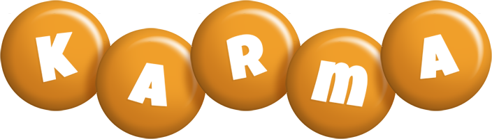 Karma candy-orange logo