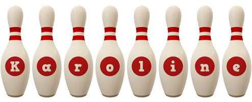 Karoline bowling-pin logo