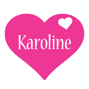 Karoline love-heart logo
