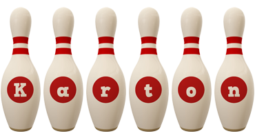 Karton bowling-pin logo
