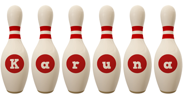 Karuna bowling-pin logo