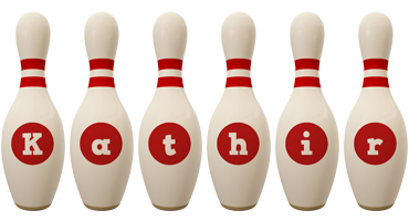 Kathir bowling-pin logo