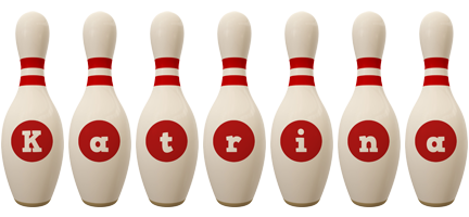 Katrina bowling-pin logo