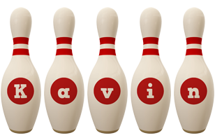 Kavin bowling-pin logo