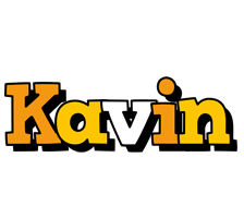 Kavin cartoon logo