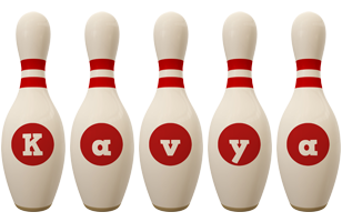 Kavya bowling-pin logo