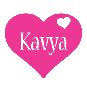 Kavya love-heart logo