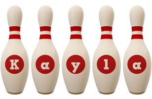 Kayla bowling-pin logo