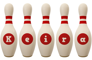 Keira bowling-pin logo