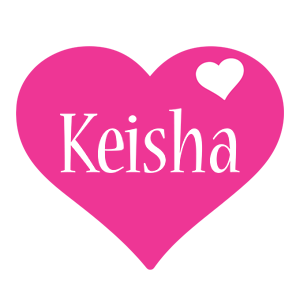 Keisha love-heart logo