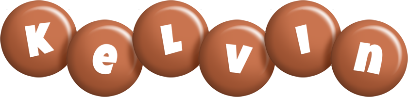 Kelvin candy-brown logo